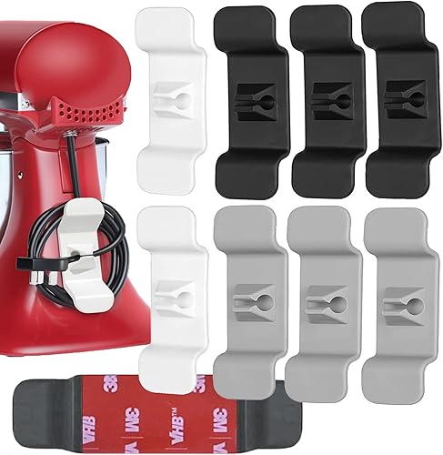 Organizador de cables para electrodomésticos de cocina, cinta adhesiva fuerte 3M, envoltura de cable mejorada, soporte de cable para