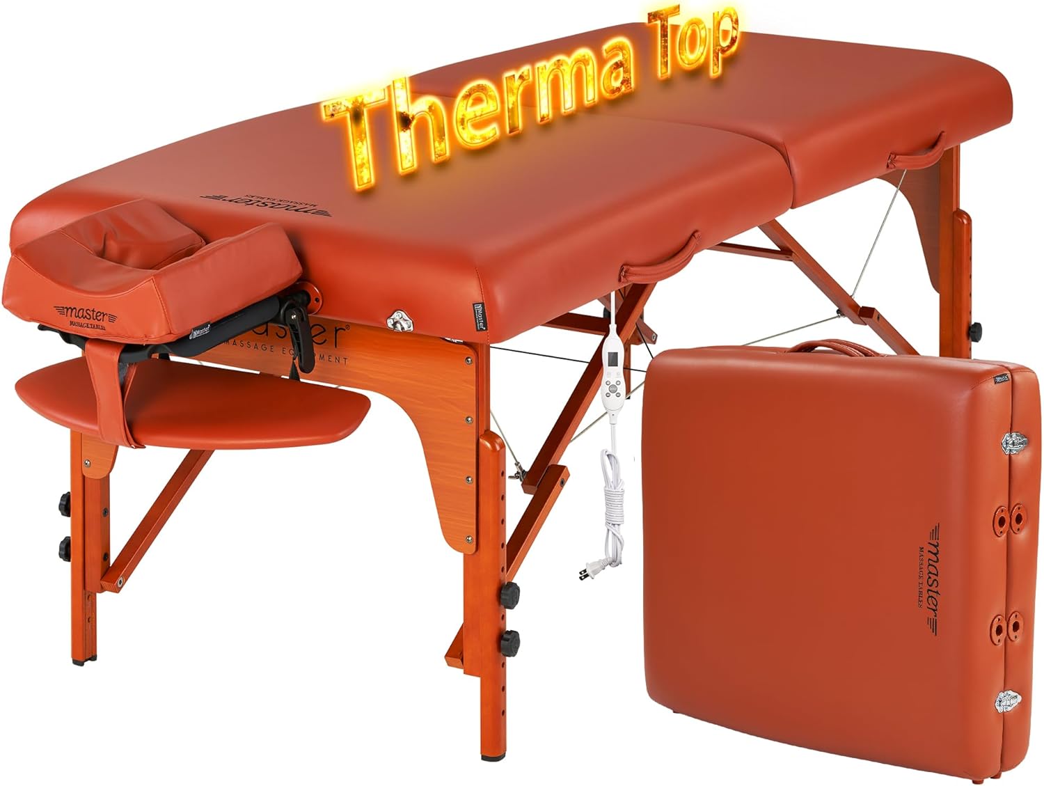 Master Massage 31" Santana Heated Portable Massage Table Package, Therma-Top Folding Spa & Beauty Bed