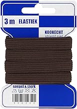 maDDma 3 m Elastic Band 10 mm Elastic Band Laundry Band Choice of Colours Colour: Brown