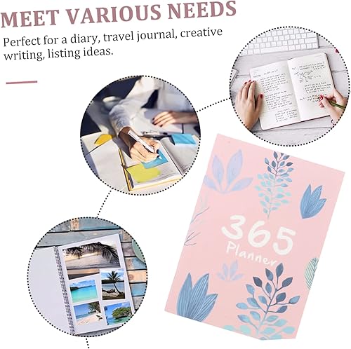 Miniatura 5 de STOBOK Agenda 2021, agenda semanal y mensual, cuaderno de papelería 2021, organizador de Navidad, Año Nuevo, calendario A4, planificador de bolsillo