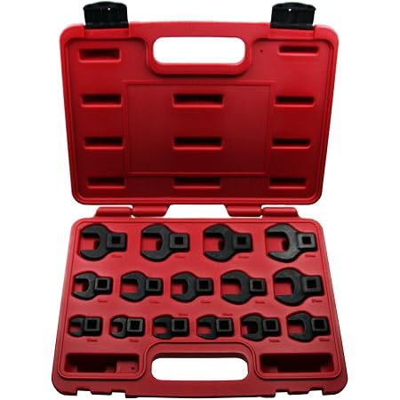 15-tlg Hahnenfuß / Krähenfuß Schlüssel Set – 1/2 & 3/8 Zoll, Außenvierkant