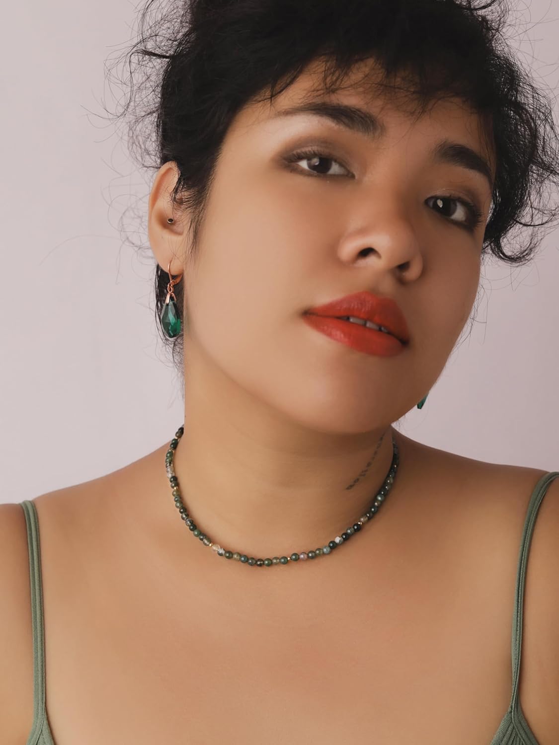 Sacina Boho Trendy Colorful Beaded Choker - Crystal, Hippie, Summer & Beach Necklace - Y2k Style, Perfect for Women - Image 4