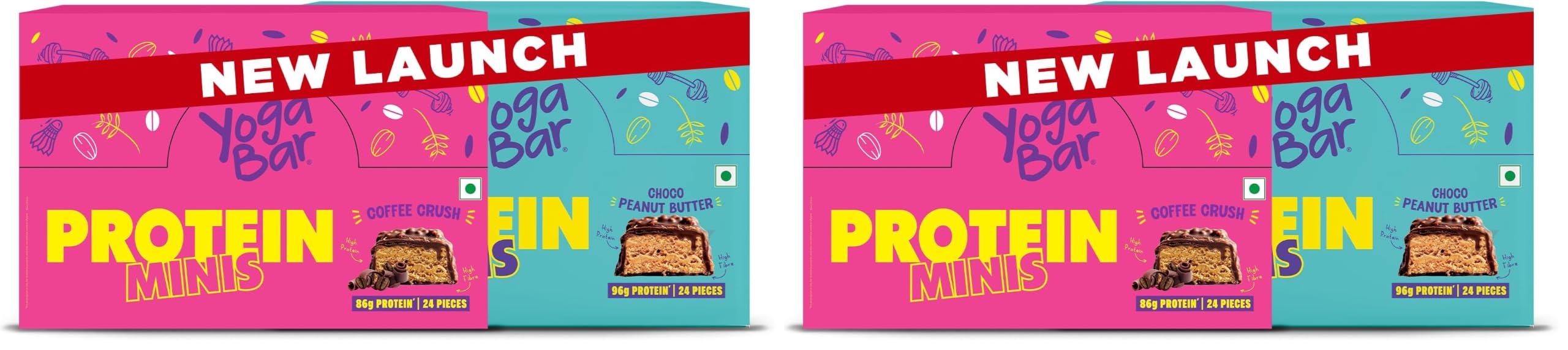 Yogabar Protein Minis Gift Hamper (3 x Chocolate & 4 x Coffee) | Chocolate Gifts in Tin Box | Healthy Snacking for Kids & Adults | Rich in Protein & Fiber — Amazon image 19