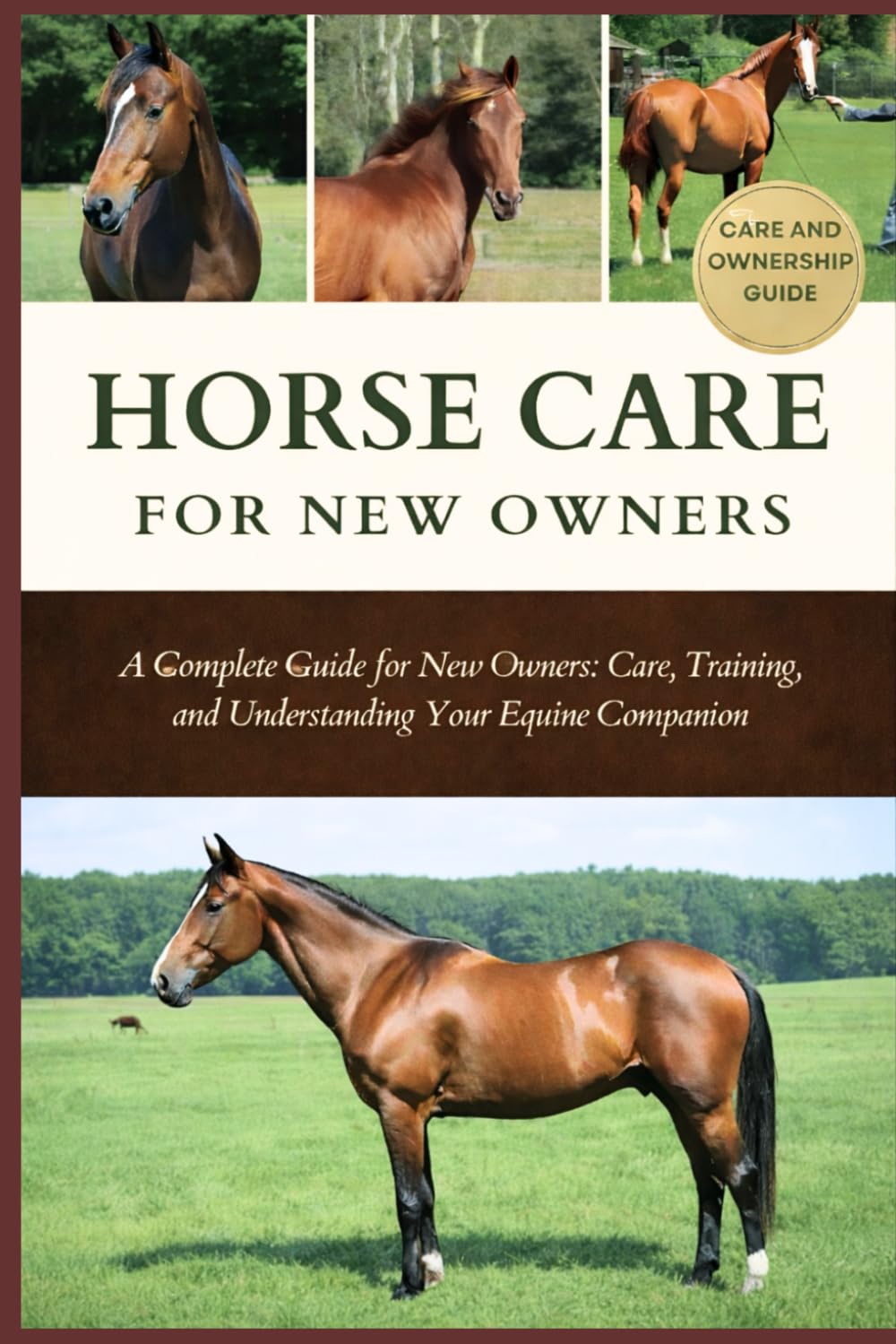 HORSE CARE FOR NEW OWNERS: A Complete Guide for New Owners: Care, Training, and Understanding Your Equine Companion