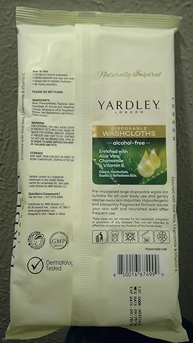 Miniatura 2 de Yardley - Paquete de 18 paños desechables resellables