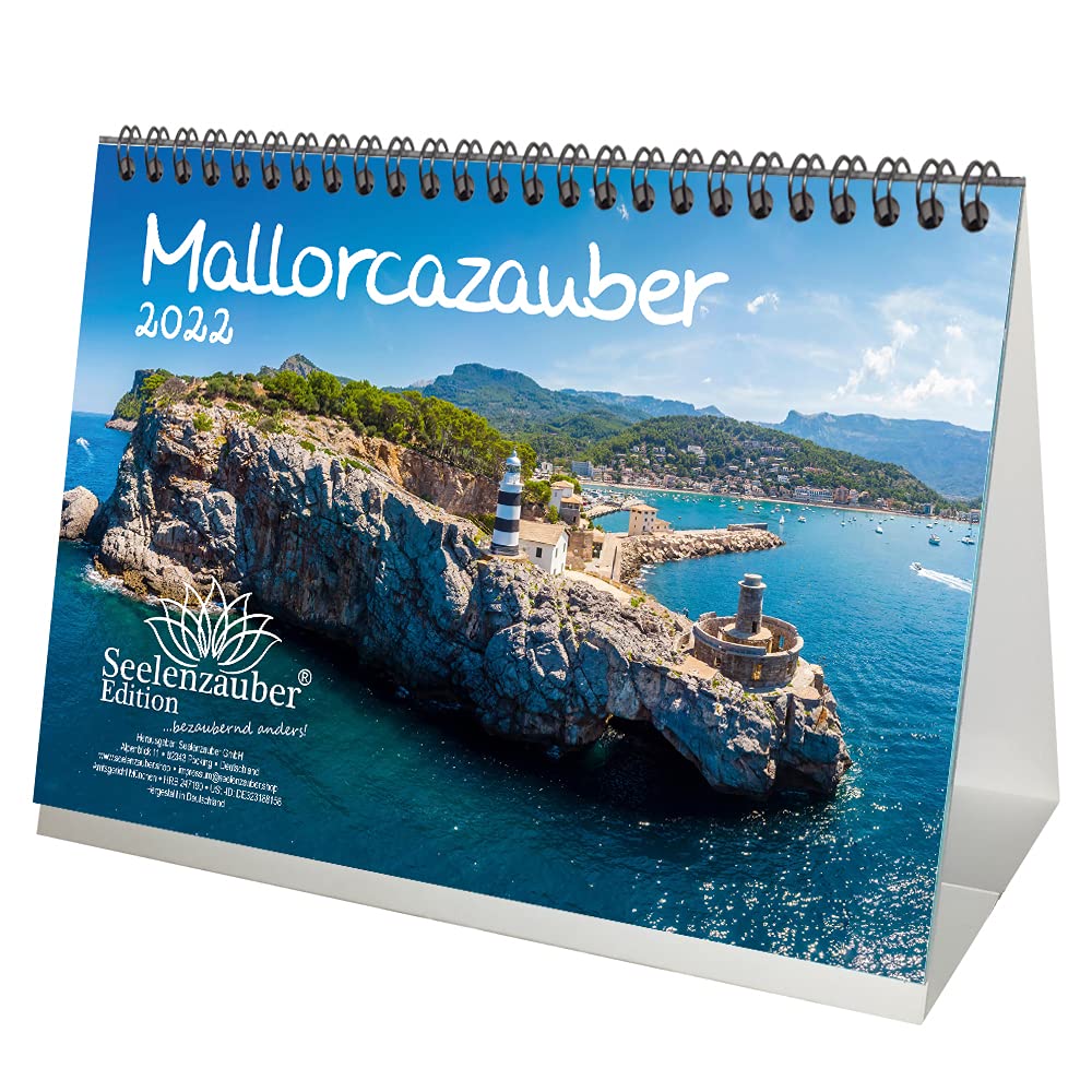 SeelenzauberMallorcazauber DIN A5 Desk Calendar for 2022 Mallorca