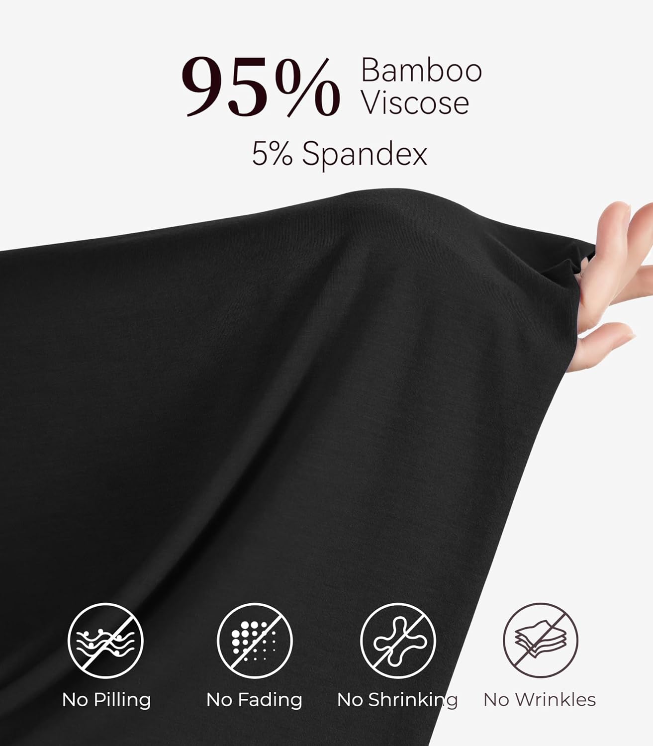 NACHILA Women's Pajamas Pants Soft Joggers Cooling Sleep Pants Comfy Pj Bottoms,Viscose Made from Bamboo S-XL - Image 5