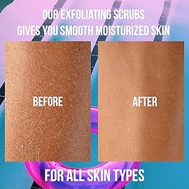 Organic Raspberry Scrub, Natural Exfoliating Salt Body & Face Scrub, Pure Exfoliator Helps with Moisturizing Skin, Cellulite, Dead Skin Cells, Deep Cleansing, Moisturizes 10 oz