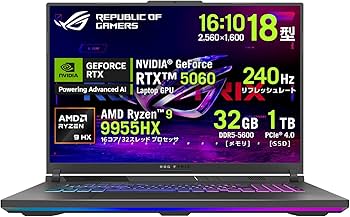 Amazon.co.jp: ASUS ゲーミングノートPC ROG Strix G18 G814FM 18