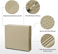 Vista 5 de OutdoorLines Funda de cojín de repuesto impermeable para asiento de patio, antideslizante, para jardín y patio trasero