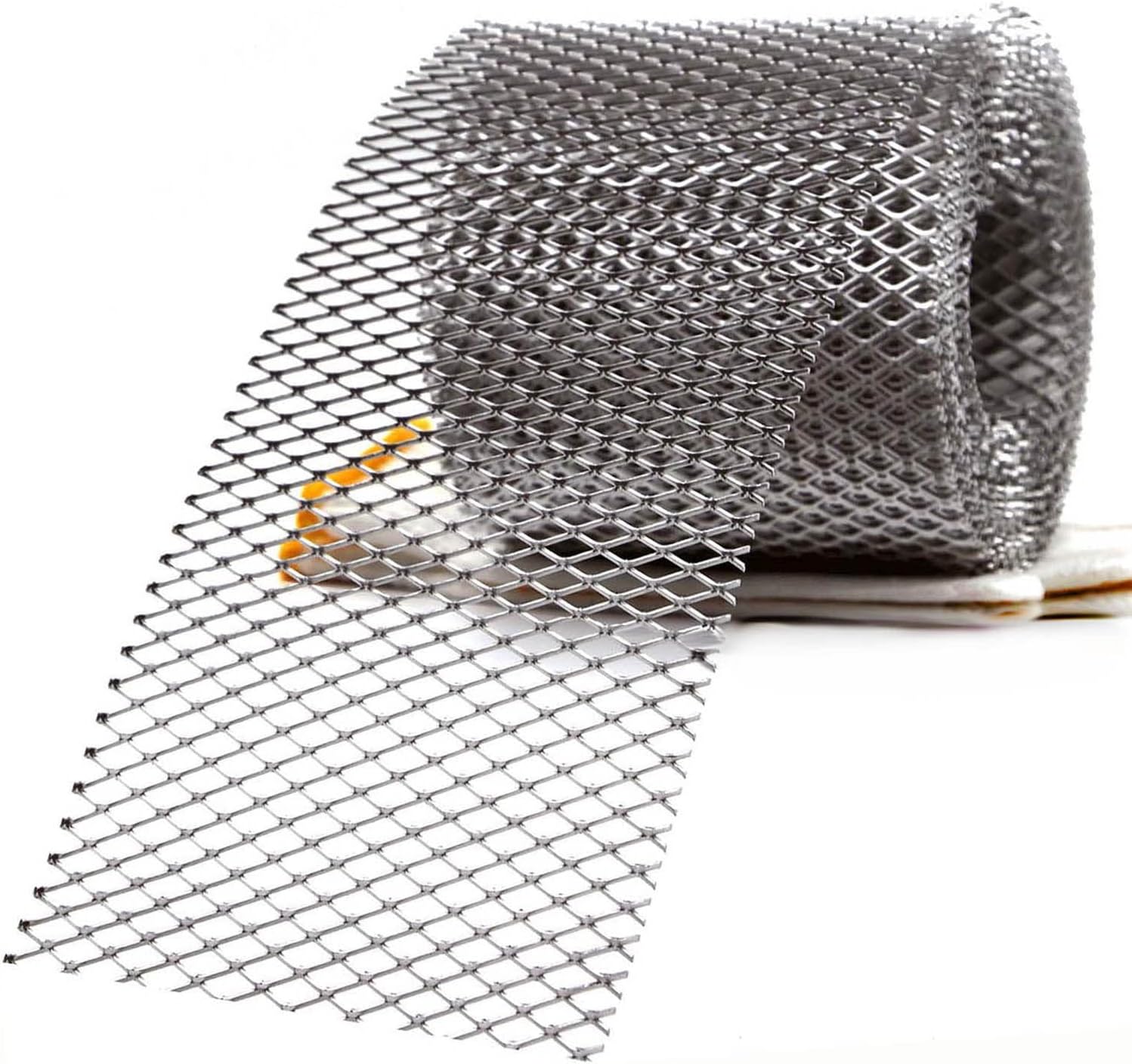 Carligo Thickened Gutter Guard, Leaf Guards for Gutters, Aluminum 5 Inch x 21 Feet Leaf Filter Gutter Protection Roll, Gutter Covers Screen, Rain Gutter Leaf Guards, Gutter Mesh