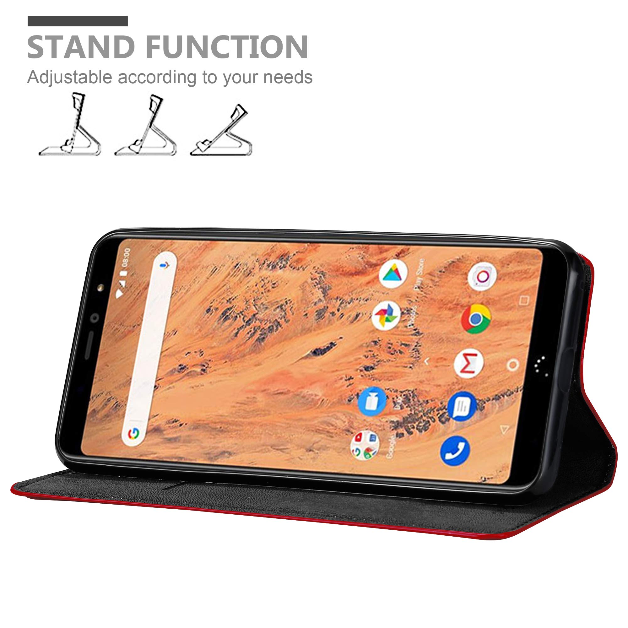 Cadorabo Custodia per BQ Aquaris X2 Book Cover (BQ Aquaris X2