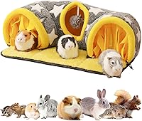 Avont Guinea Pig Hideout Tunnel & Play Mat - Cozy Plush Hideaway for Hamsters, Rabbits, Chinchillas, Ferrets & Small Pets