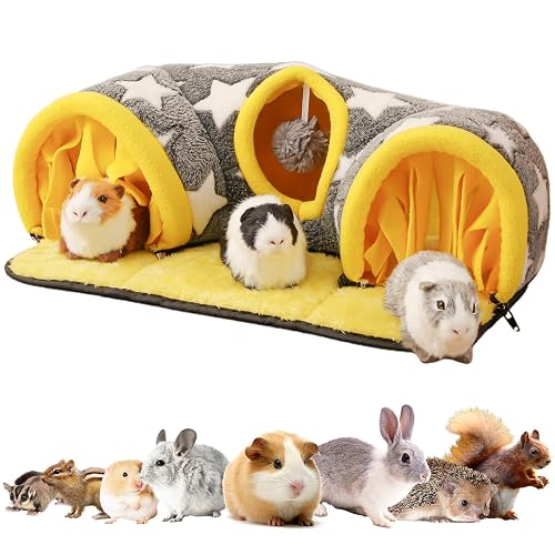 Avont Guinea Pig Tunnel, Small Animal Hideaway Tube Toy |