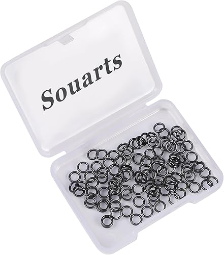 Anillos de salto cerrados de calibre de color plateado para la fabricación de joyas de collares, pulseras