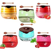 Bee Lip Balm Honey Pot, Propolis Lip Mask Moisturizing, 6 PCS