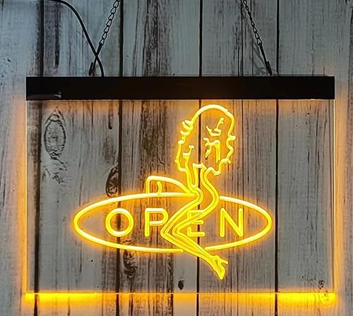 Barra de luz de neón 180001 abierta sexy sexo chica baile poste de aspecto moderno colorido lámpara LED neón como letreros para decoración de pared