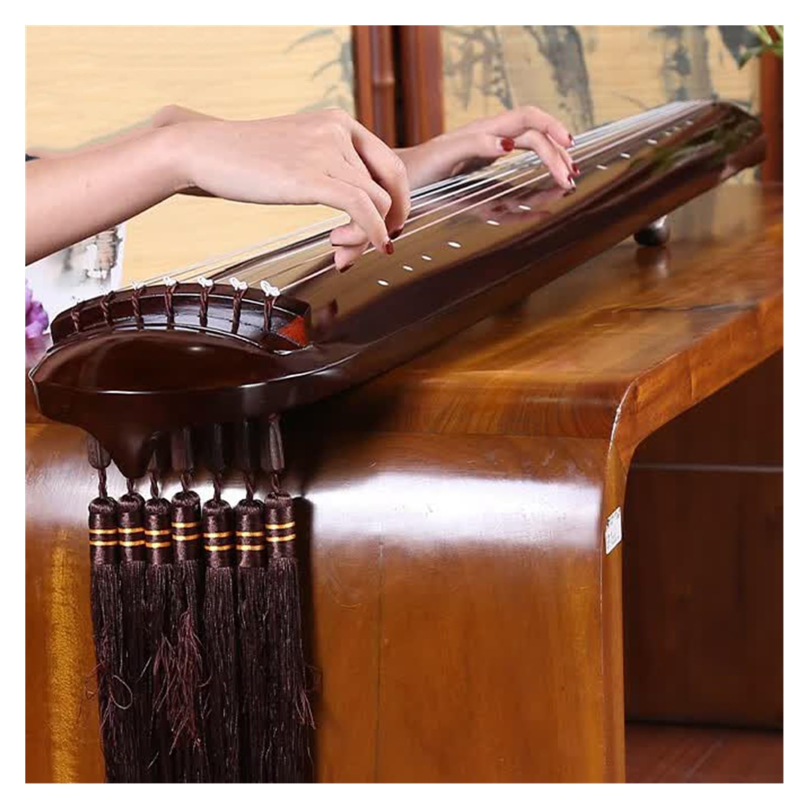 Profesjonalny Instrument Strunowy Guqin Guqin Cytra Siedmiostrunowa Wykonana Z Drewna Cedrowego Wykonana Ręcznie Do Ćwiczeń I Występów
