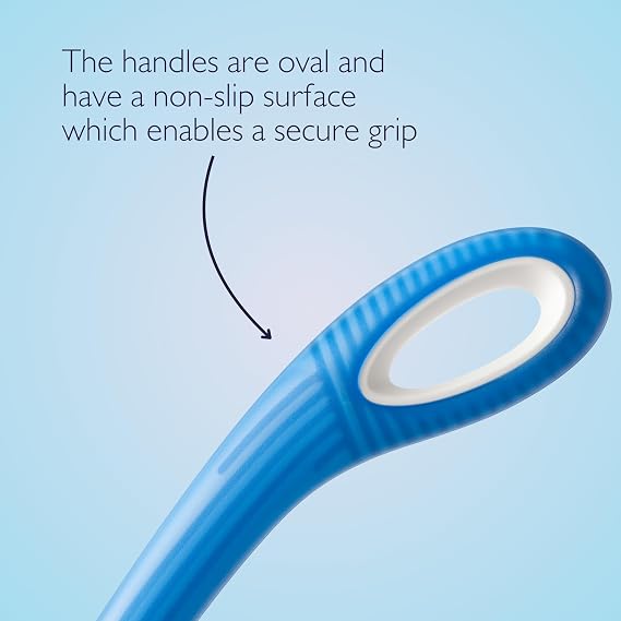 Etac Beauty Long Handled Brush, Ergonomically Designed Tools for Maximum Power with Minimal Strain