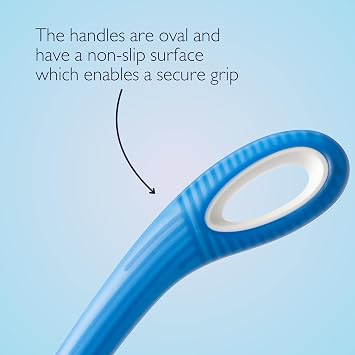Etac Beauty Long Handled Brush, Ergonomically Designed Tools for Maximum Power with Minimal Strain