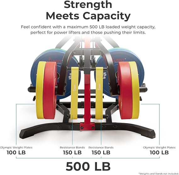Sunny Health & Fitness Multifunctional All in One Pully Cable Home Gym Complete Functional Trainer Compact Workout System SF-HG92401