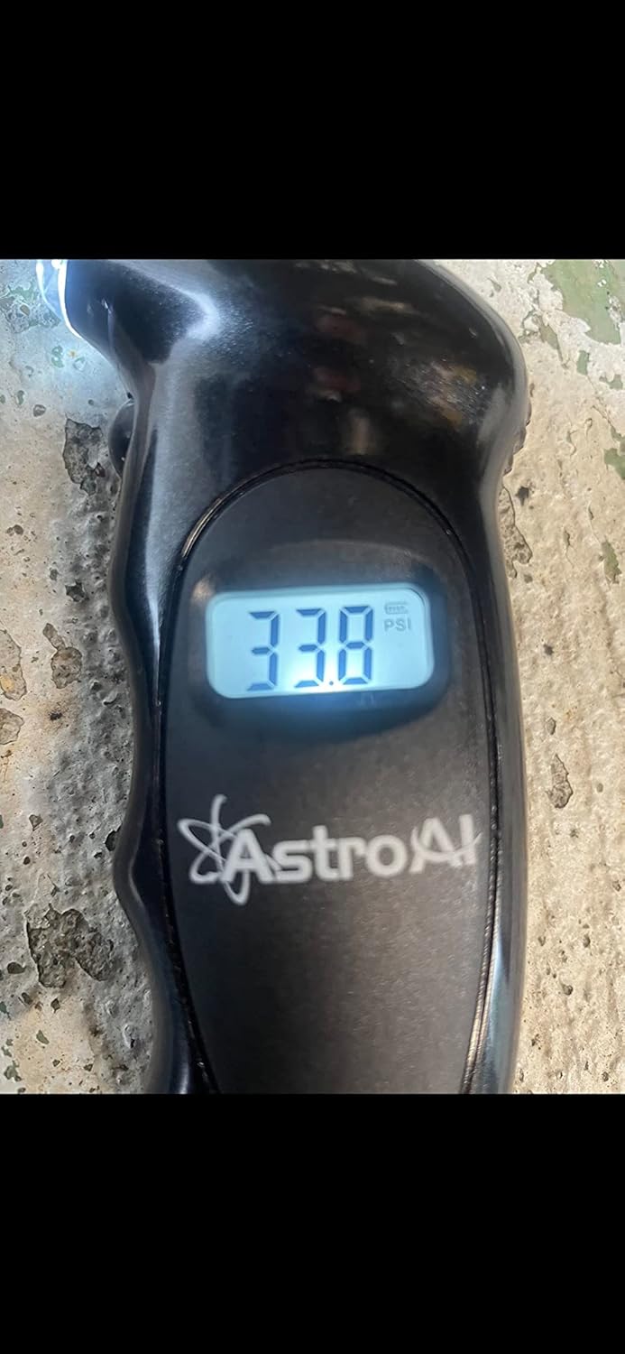 AstroAI 150 PSI Black Digital Tire Pressure Gauge, Air Pressure Gauge