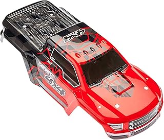 ARRMA Painted Body with Decal Trim, Red: Granite 4x4 MEGA, ARAC3336