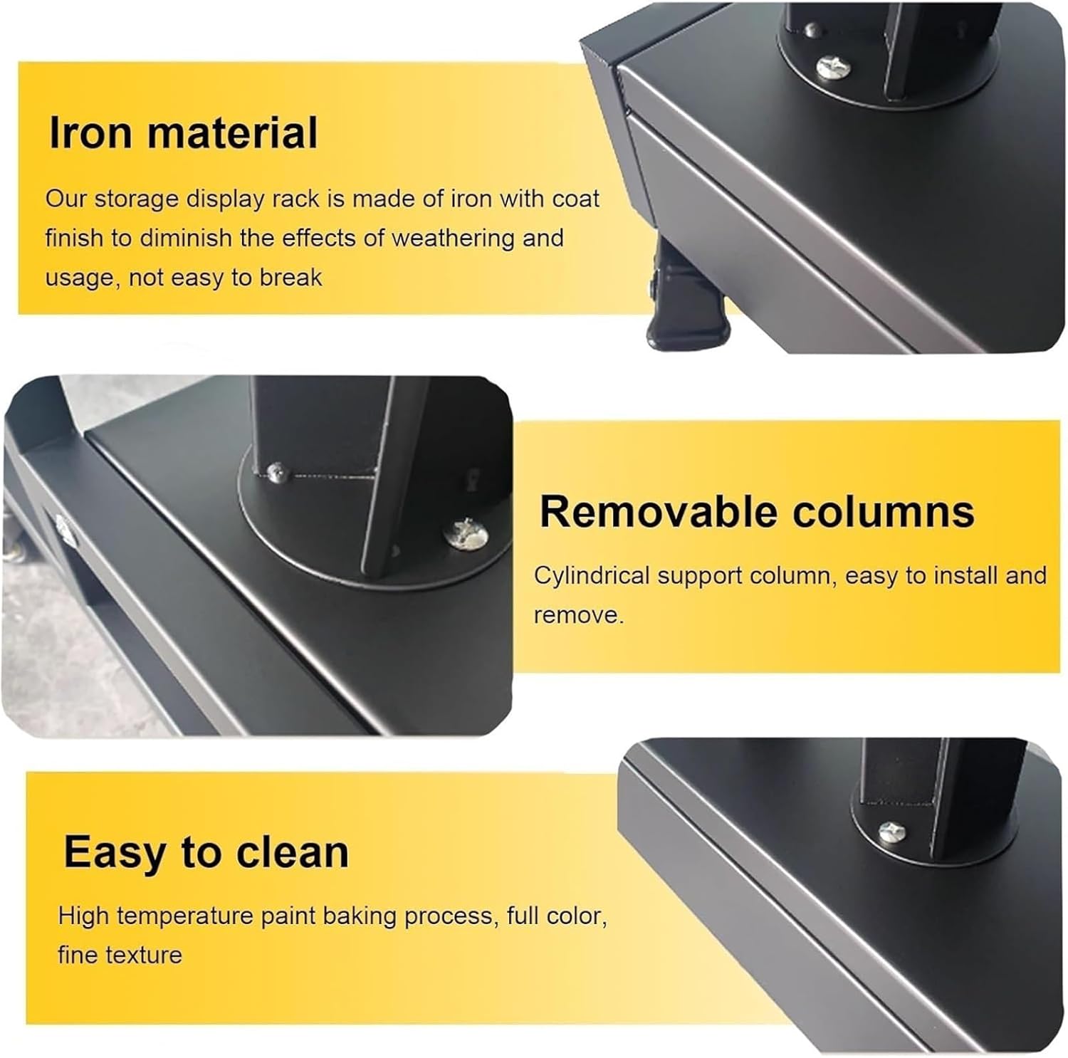 Vinyl Car Wrap Film Display Rack - Holds 10/15 Rolls, Space Saving Rolling Organizer for Blueprint, Wallpaper, Leather, Fabric, Window Film, PVC Rolls - Commercial Holder