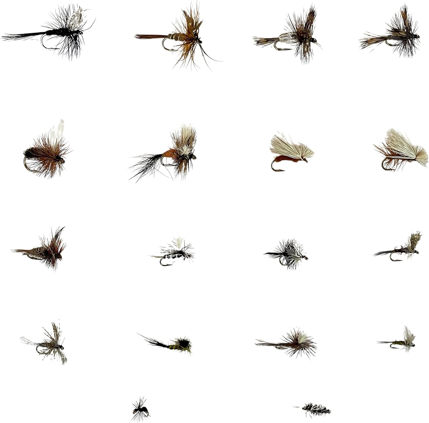 Feeder Creek Fly Fishing Kit | 18 Fly Fishing Lures | Dry Flies & Trout Flies