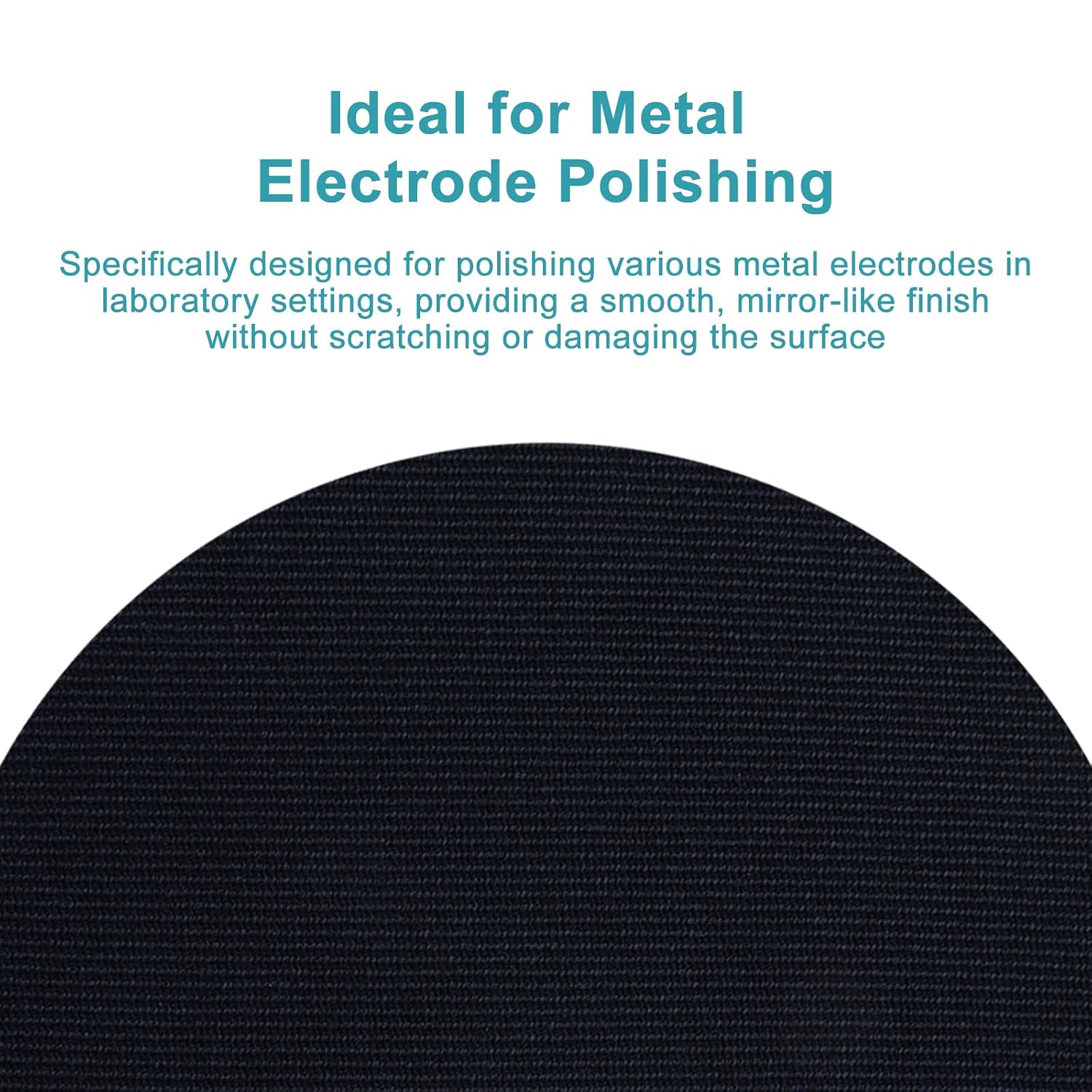 stonylab Nylon Fabric Metallographic Polishing Cloth for Metal Electrode Mirror Polishing, Adhesive Back, Laboratory Use