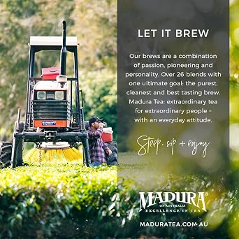 Madura Teas Australia - Premium Blend - 50 Count Black Tea - Teabags