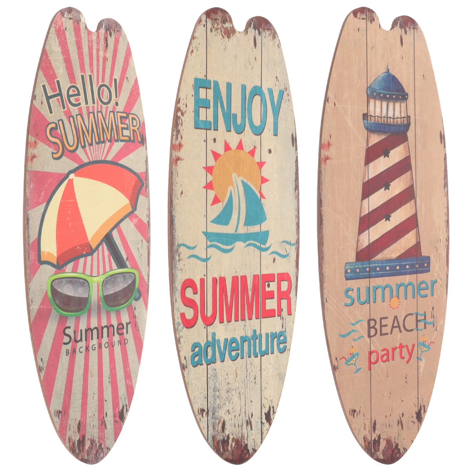 Panneaux décoratifs surf bois rustique décoration murale meuble plage