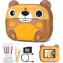 Kids Instant Camera for 3-12 Years Old Kids Toddlers Childrens Boys Girls Birthday Gifts 2.4 Inch Screen 12MP / 1080P HD Video Camera Baby Instant Print Digital Camera