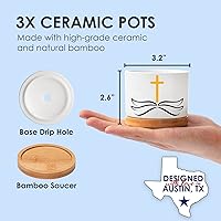 Vista 6 de Macetas cristianas, regalos cristianos para mujeres, regalos católicos para hombres, regalo religioso para mujeres, decoración católica, regalo