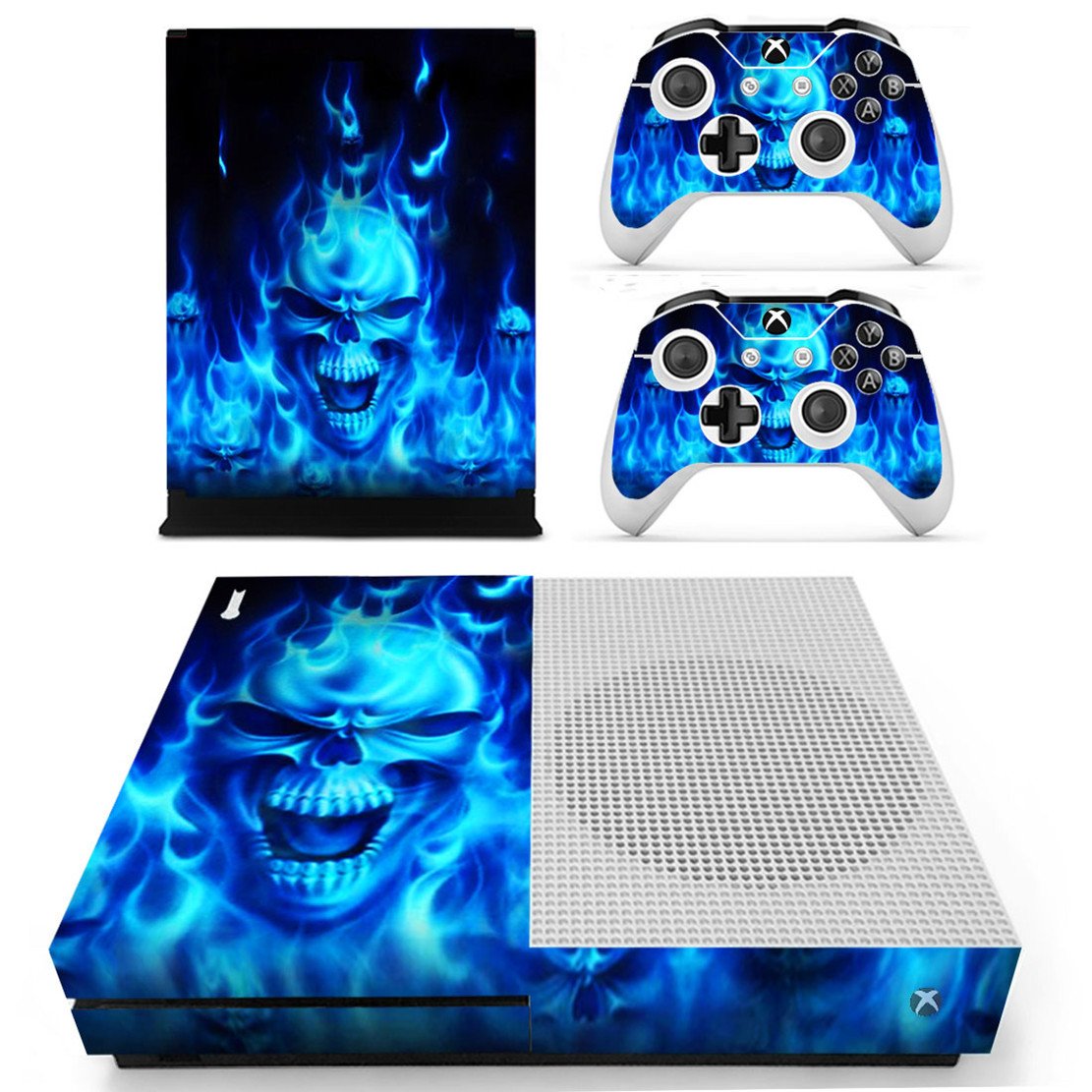 DOTBUY Vinyl Decal Full Body Skin Sticker For Microsoft Xbox One S Console And 2 Controllers And Kinect 2.0 (Carbon Fiber Black) — view 9