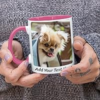 Vista 5 de Custom Coffee Mugs Personalized Photo Picture 11oz Ceramic Accent Mug Customized Cup with Photos Text Pictures Make Your Own Mug Taza Personalizadas