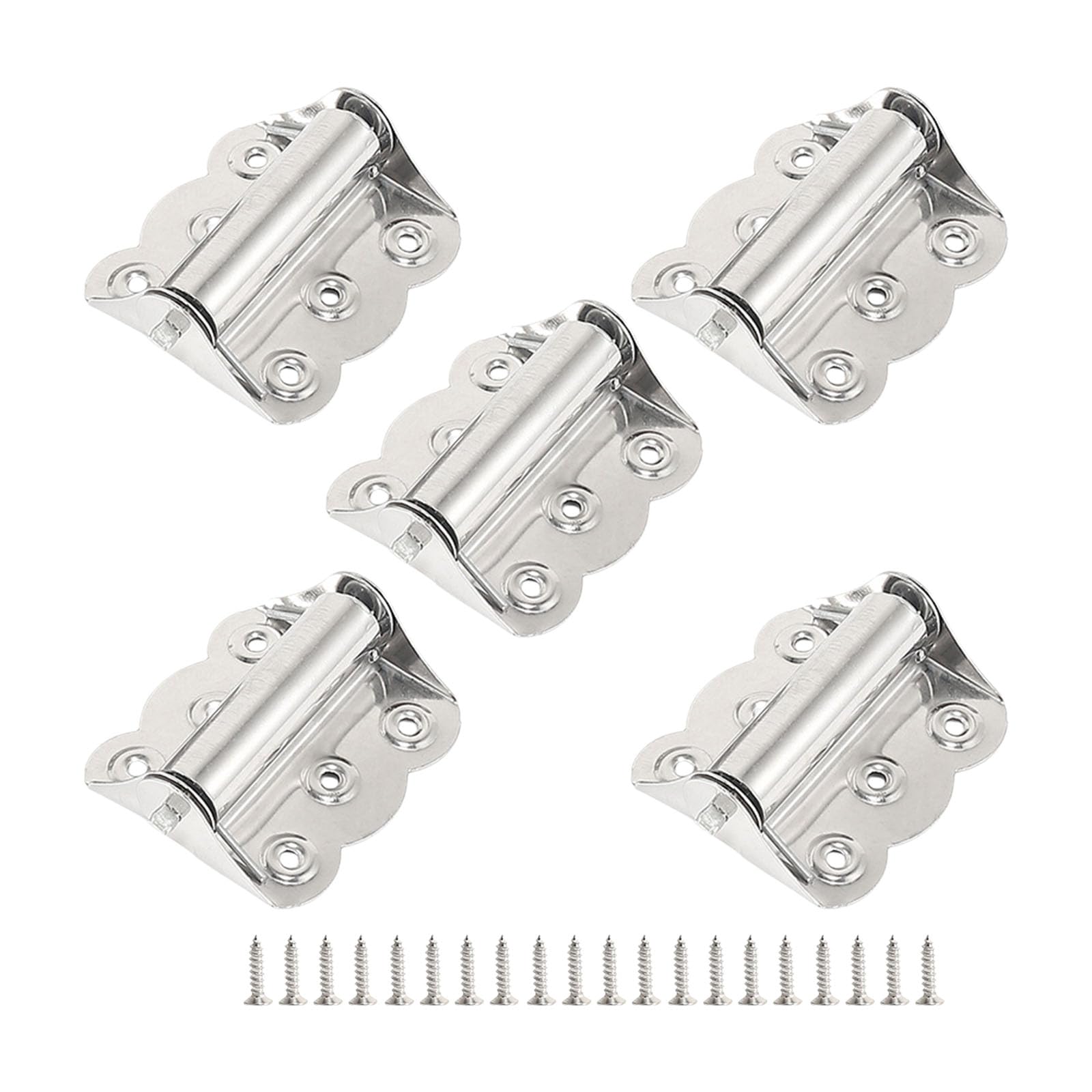 Automatic Spring Filled Cabinet Joint Metal Quiet Ending Hardware for Interior Entrances Strong Untarnished Hinges Rustproof Closing Mechanism