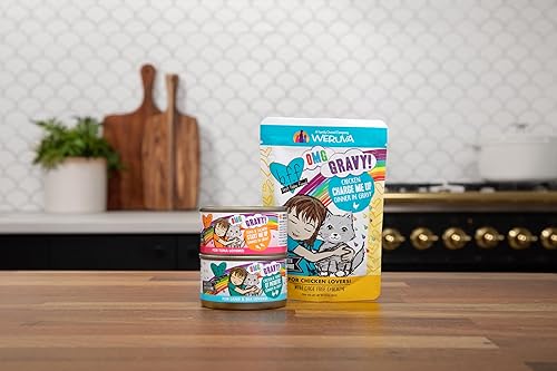 Miniatura 9 de Weruva B.F.F. OMG - Best Feline Friend Oh My Gravy!, atún y salmón Start Me Up con atún y salmón, lata de 2.8 onzas (paquete de 12)