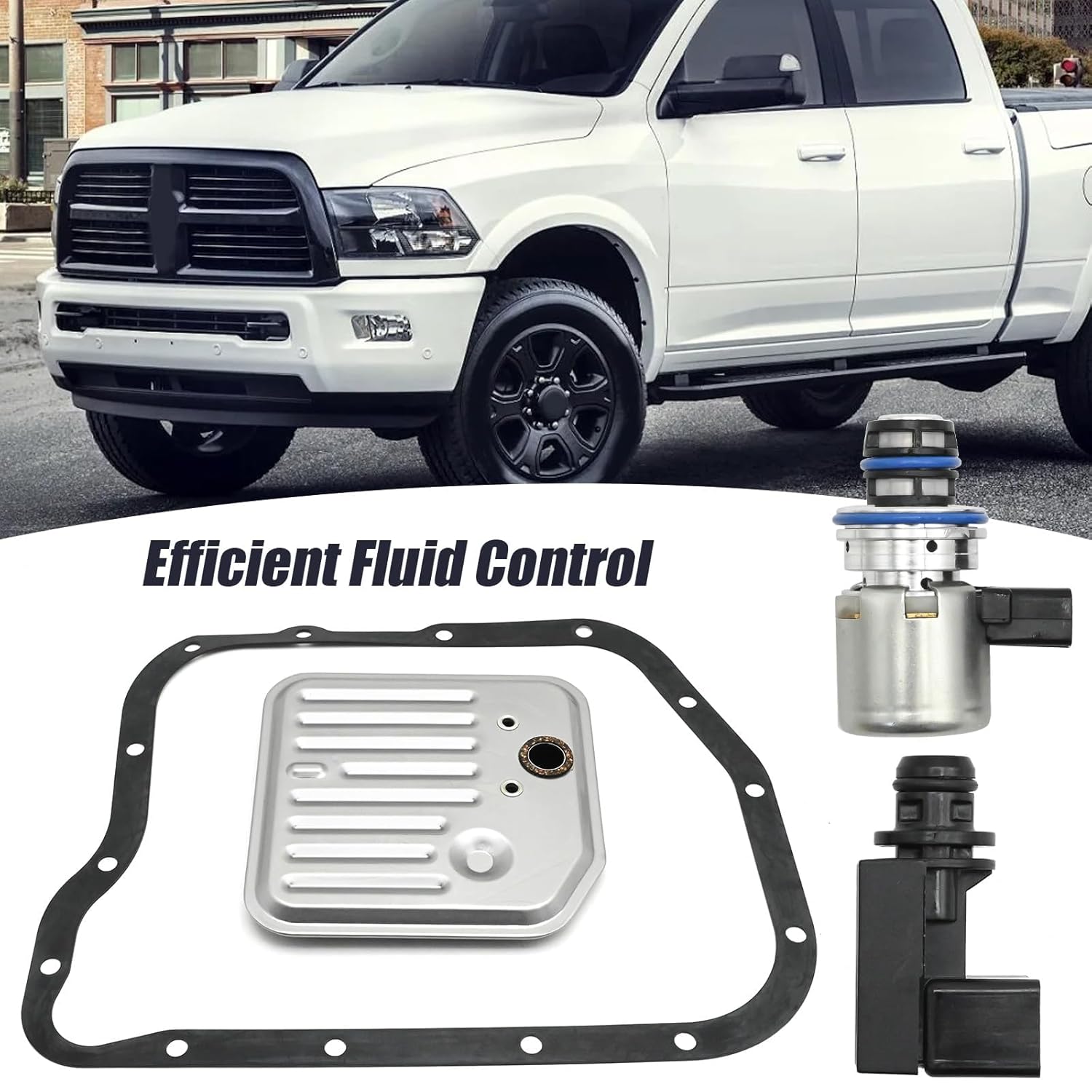 2Pcs 4617210 56041403AA Transmission Pressure Sensor Governor Pressure Solenoid Kit 42RE 44RE 46RE 47RE A500 A518, Replacement for 1996-1999 Dodge Ram Jeep Grand Cherokee, Dodge Durango 1998-1999