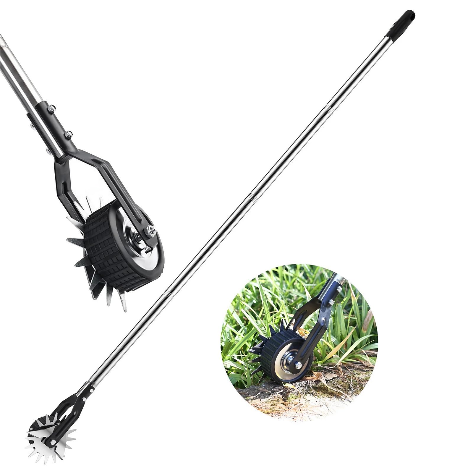 Unkraut Entferner Gerät, Unkrautentferner mit Langem Griff, Unkrautstecher Im Stehen, Unkrautentferner zum Einfachen Entfernen Ohne Bücken, Geeignet für HausgäRten, Rasenflächen und Parks(171cm