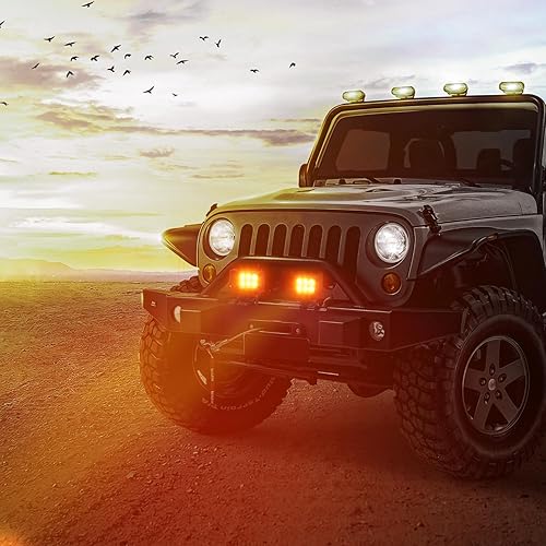 Miniatura 7 de Nilight Luces LED de 4 pulgadas, haz de punto ámbar, luces antiniebla, 2 unidades, 18 W, iluminación de trabajo todoterreno para camión, ATV, UTV,