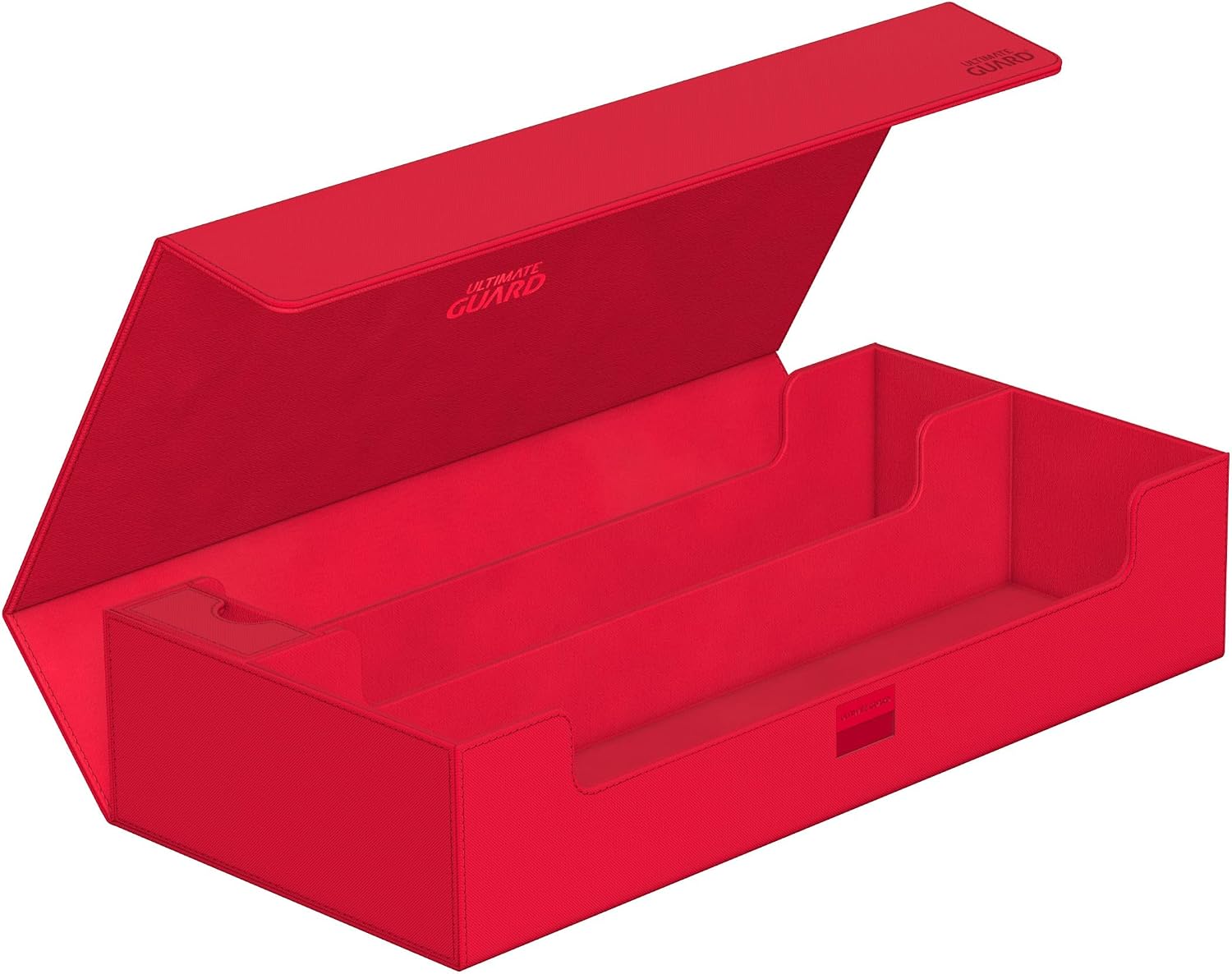 Ultimate Guard Superhive 550+, Deck Case for 550 Double-Sleeved TCG Cards, Red, Compatible with Boulders, Magnetic Closure & Microfiber Inner Lining