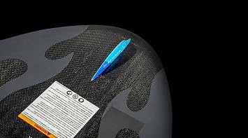 Hyperlite Transistor Wakesurf Board - Skim Style Wakesurfer - Woven Carbon Construction with Nova Core - Machined EVA Traction