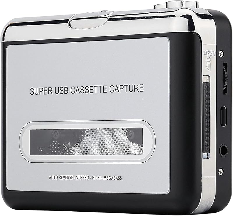 Reshow Hordozható Kazetta Lejátszó MP3 Konvertáló USB Csatlakozással - Walkman Kazetták Digitalizálása PC Kompatibilitással