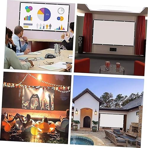 Miniatura 8 de BESPORTBLE HD Theater Projection for Outdoor Indoor Camping Movies and Presentations Polyester Curtain with Easy Carry Design