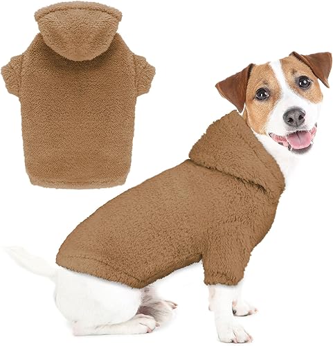 Miniatura 16 de Suéteres mullidos para perros grandes, ropa con capucha para mascotas, abrigos cálidos y suaves para mascotas, suéteres para perros extra grandes