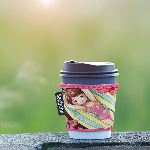 Miniatura 3 de Paquete de 4 fundas reutilizables para café helado, funda aislante para bebidas frías, portavasos de neopreno, funda de café Starbucks, funda de