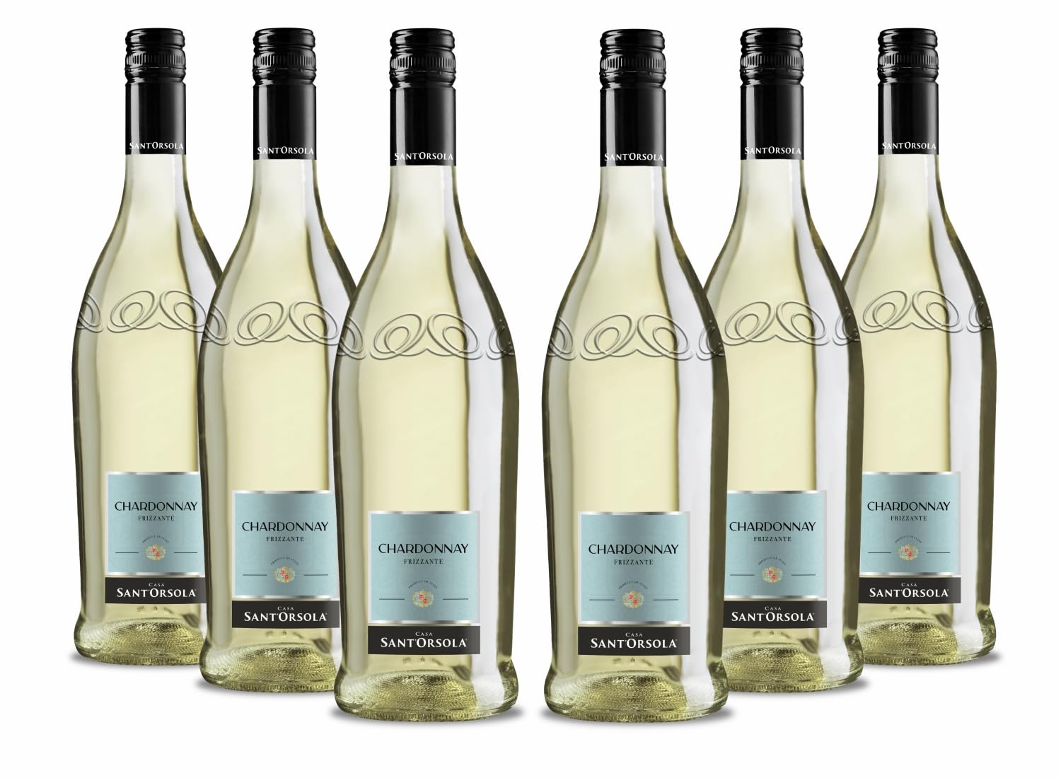 Sant'Orsola Mirage - Vino Chardonnay Frizzante, Gusto Armonico, 6x750 ml