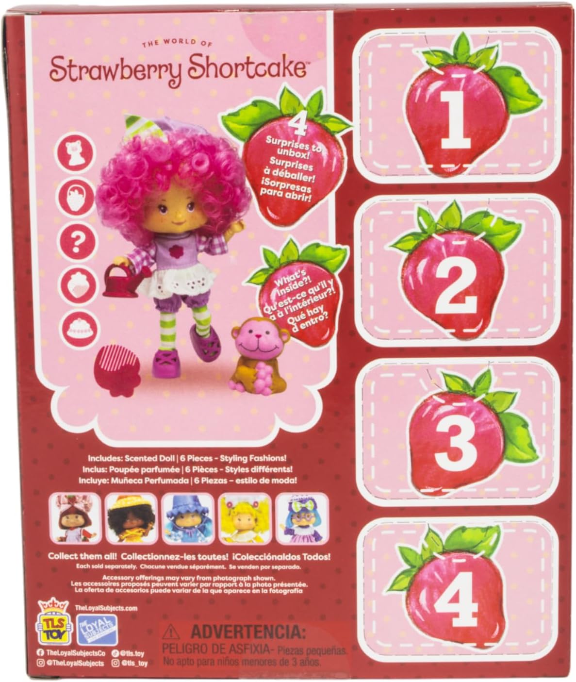 The Loyal Subjects Strawberry Shortcake Raspberry Tart 5.5-inch Fashion Doll - Image 6