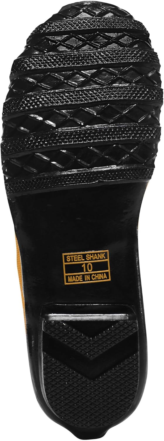 LaCrosse Pac 12" Insulated Steel Toe Rubber Boots - Insulated Work Footwear - Waterproof Rain Defense - Trac-Lite Mud Traction - Tear Resistant Rubber - Lace Up Top & Ankle Fit